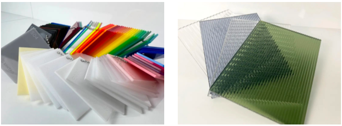 新涛亚克力色串和条纹板样板