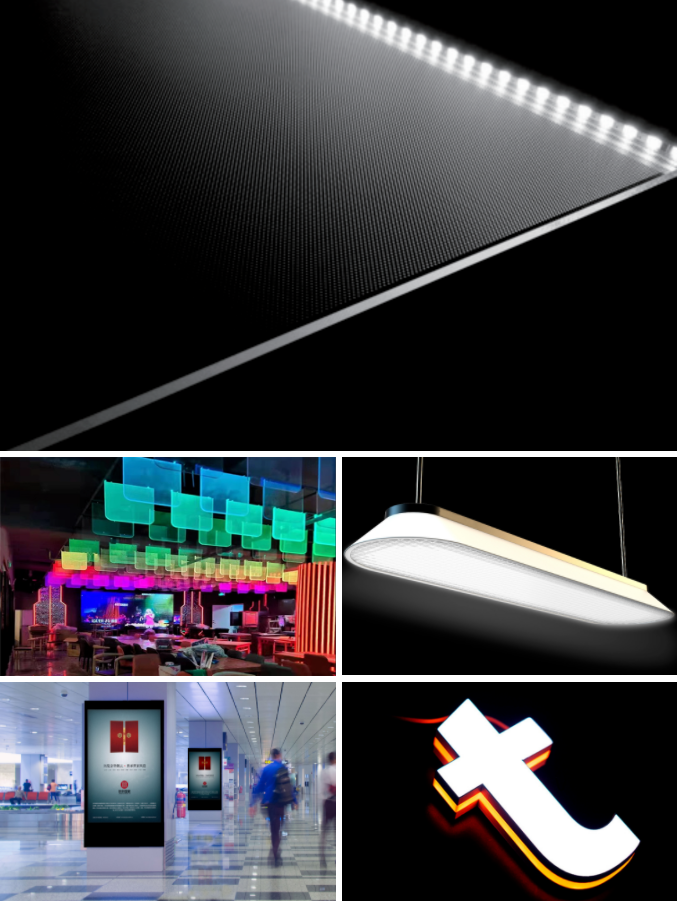 亚克力(PMMA)导光板及应用 亚克力(PMMA)导光板及应用