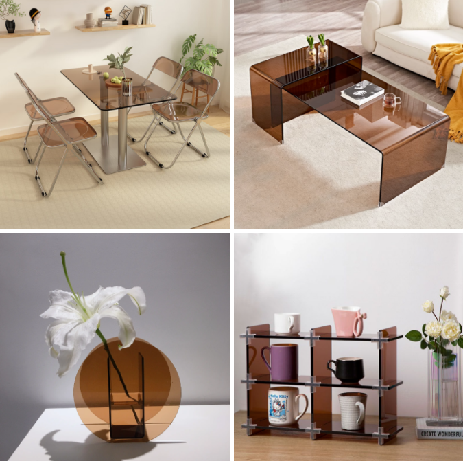 茶色亚克力美拉德风家居