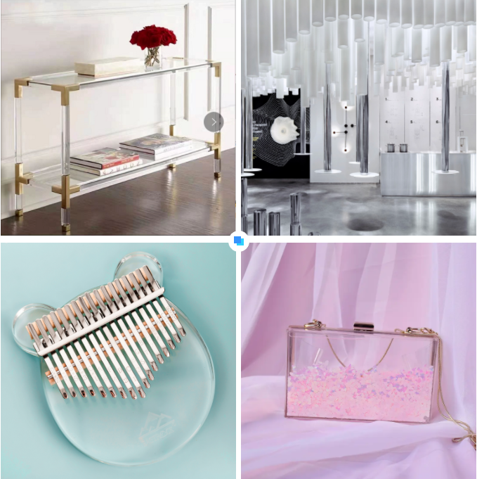 亚克力+金属混搭制品 亚克力+金属混搭制品