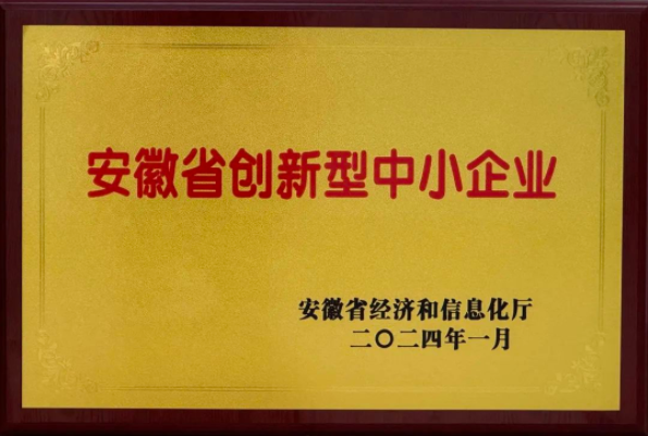 安徽新涛荣获“2023年度安徽省创新型中小企业”