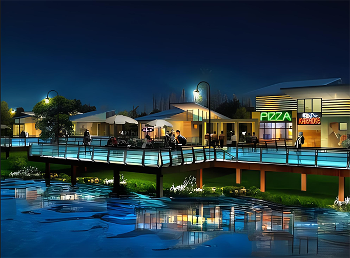 导光板景观照明应用