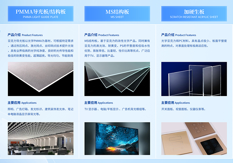 新涛光电板材品类