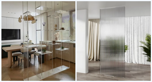 亚克力隔断与屏风