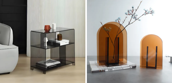 茶色亚克力家居家具 茶色亚克力家居家具