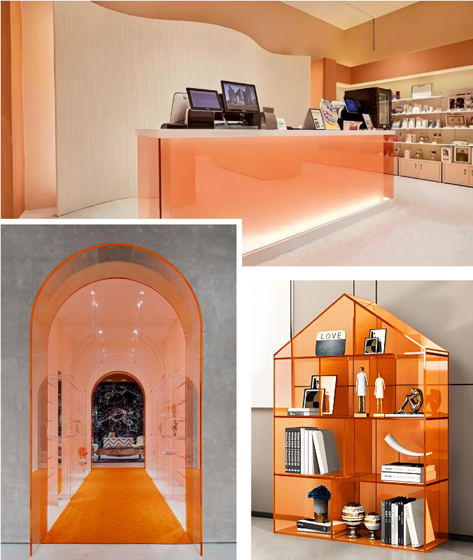 橘色系亚克力应用 橘色系亚克力应用